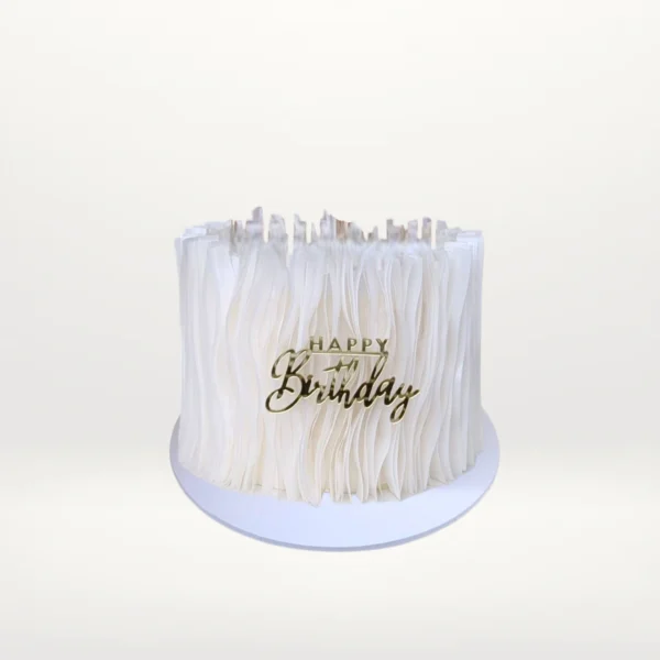 Trending cake with modern decorative styling and smooth buttercream finish handcrafted in Birmingham.