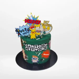 Cartoon Network Cake with edible print and 3D character toppers from Cake Shop Birmingham